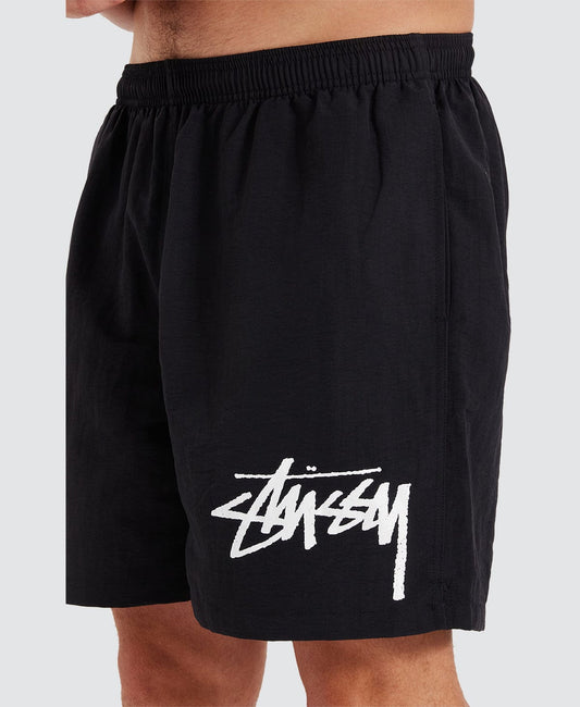 STUSSY BIG STOCK WATER SHORT BLACK