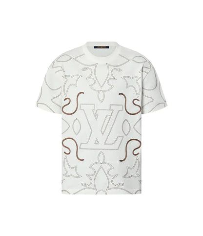 Louis Vuitton Embroidered White Tshirt