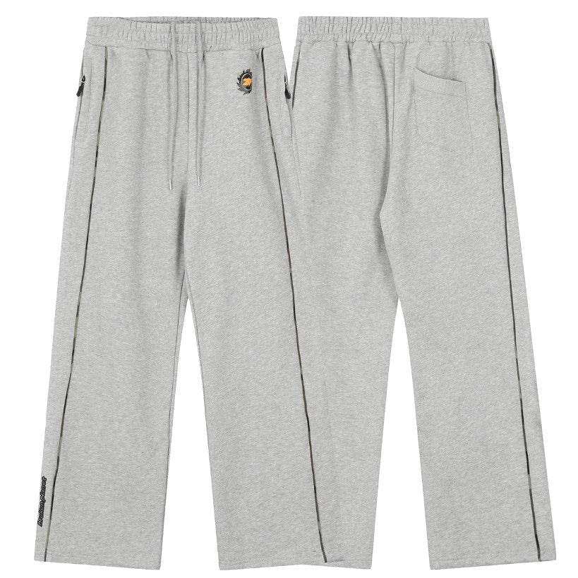 BROKEN PLANET PERFORMANCE WIDE LEG SWEATPANTS HEATHER GREY