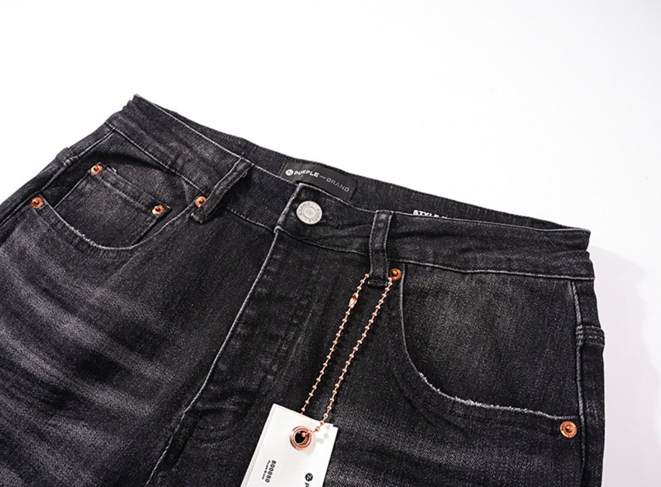 PURPLE PANT BLACK PU144