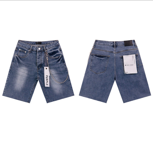 PURPLE DENIM SHORT