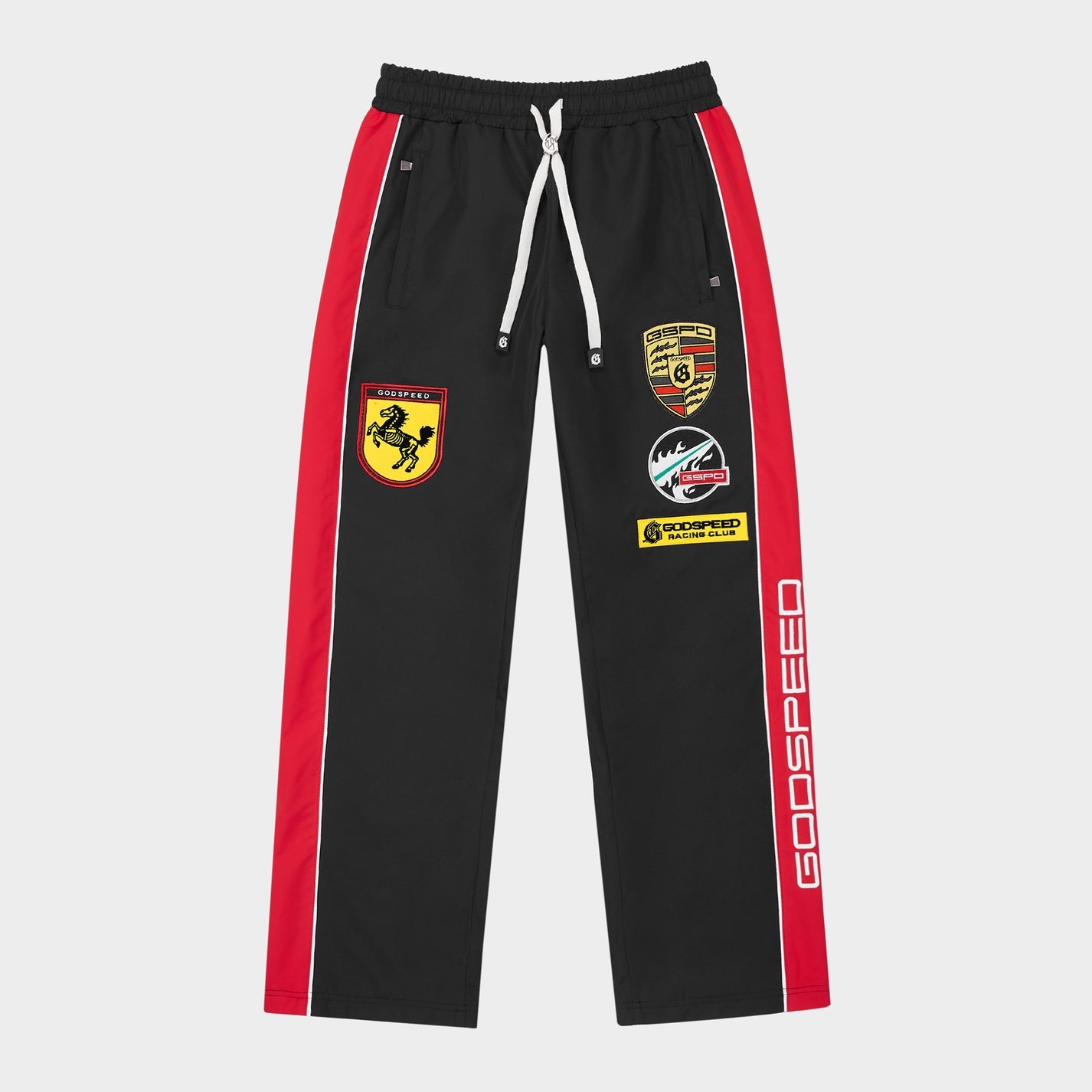 GODSPEED GRC TRACKPANTS NYC BLACK/RED