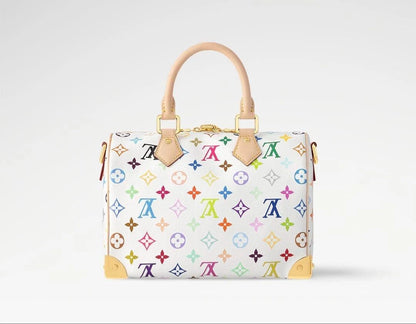 Louis Vuitton x Takashi Murakami Speedy Bandouliere 25 White/Multicolour