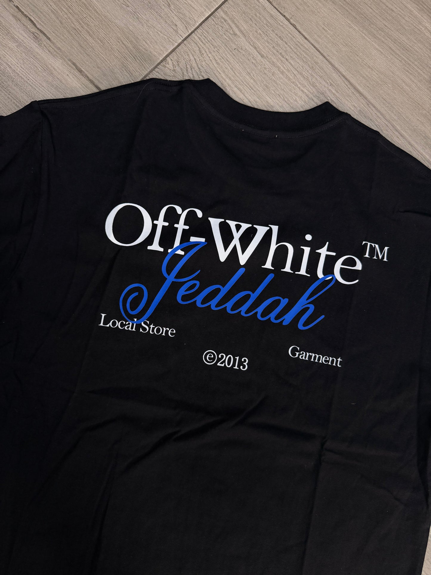 OFF WHITE JEDDAH GARMENT BLACK TSHIRT