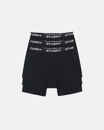 Stüssy Boxer Briefs 3 Pack Black