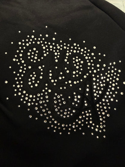 Amiri Short Rhinestone black