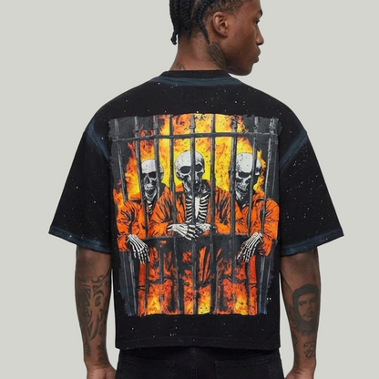 BKYS PRISONER CROPPED SHIRT BLACK