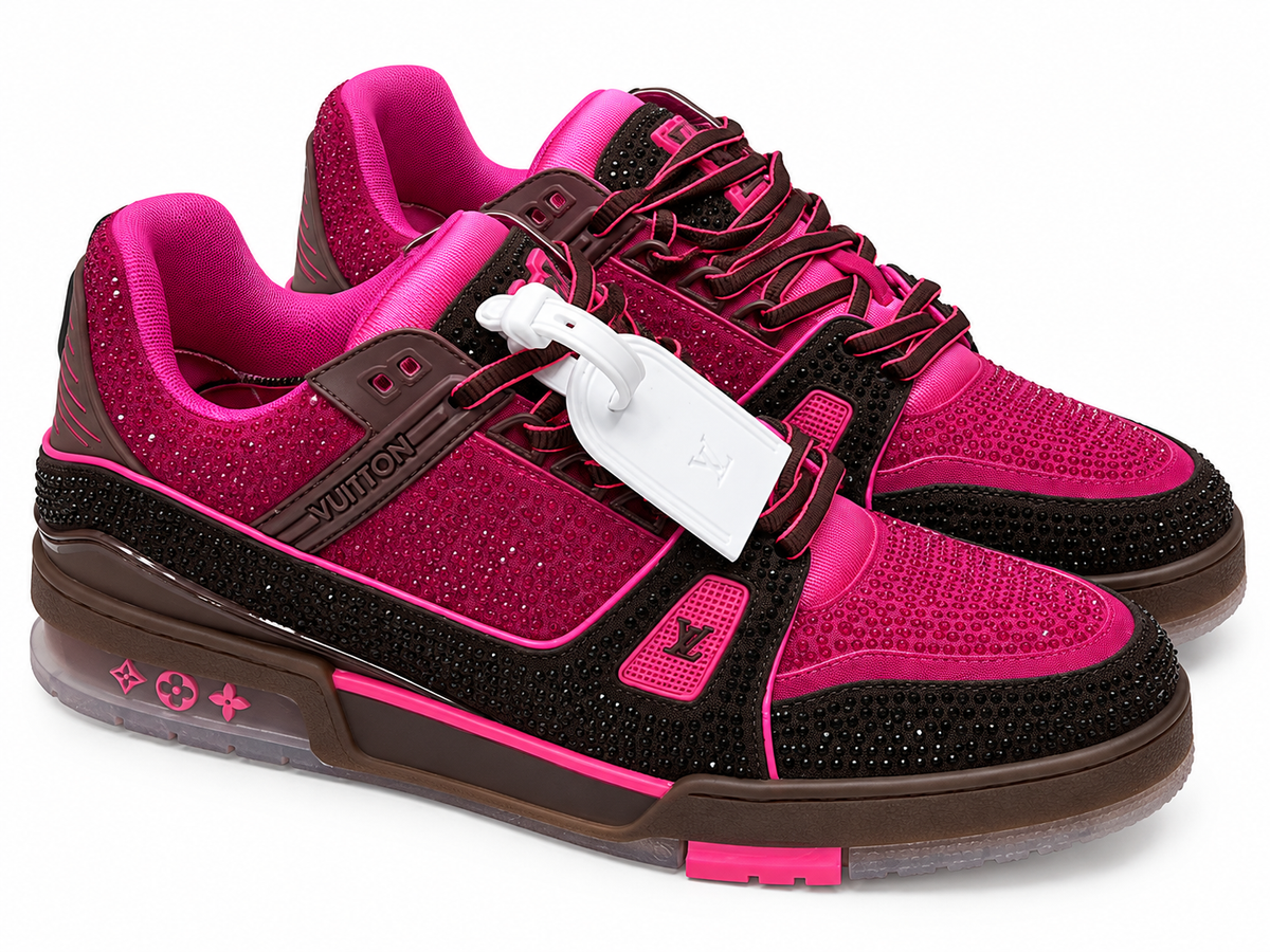 Louis Vuitton Rhinestone Pink/Black Sneakers