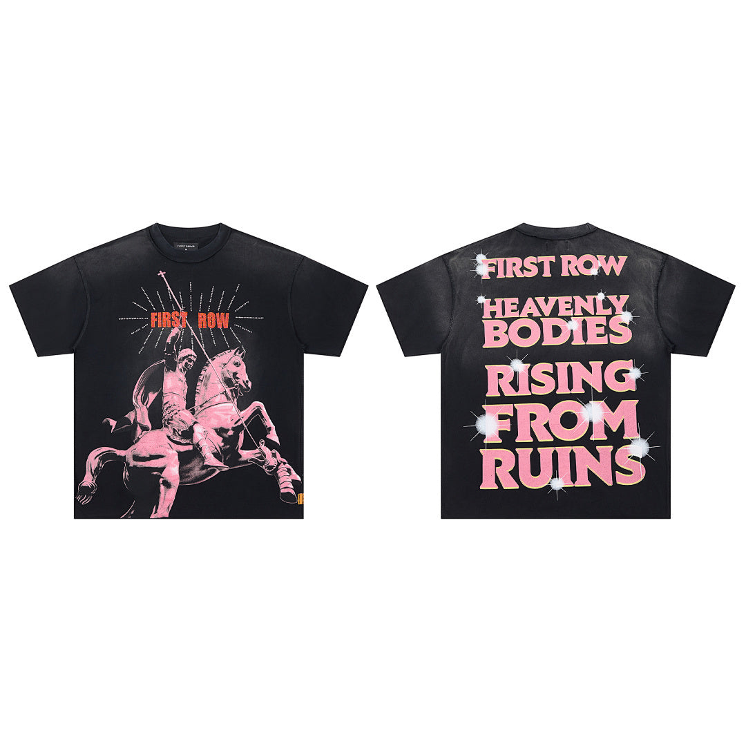 First Row Horse Pink Tshirt