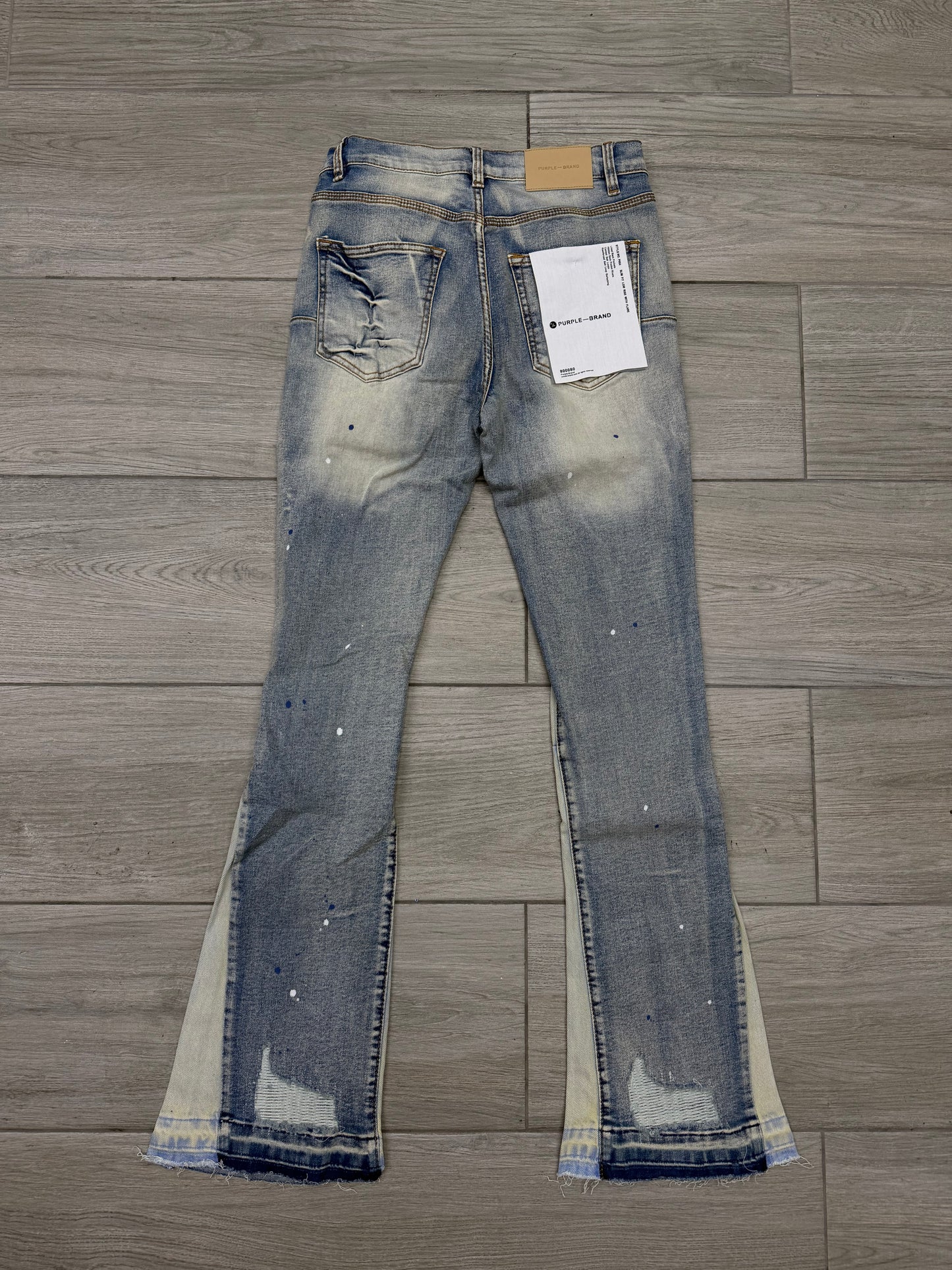 PURPLE FLARED JEANS PE63617