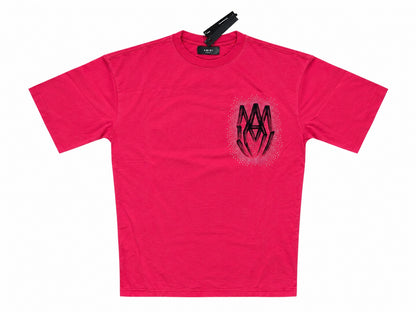 Amiri Rhinestone Metallic Pink Tshirt