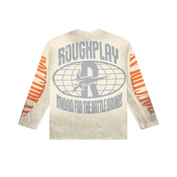 Rough Play Cream Warning Long Sleeve