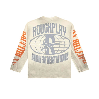 Rough Play Cream Warning Long Sleeve