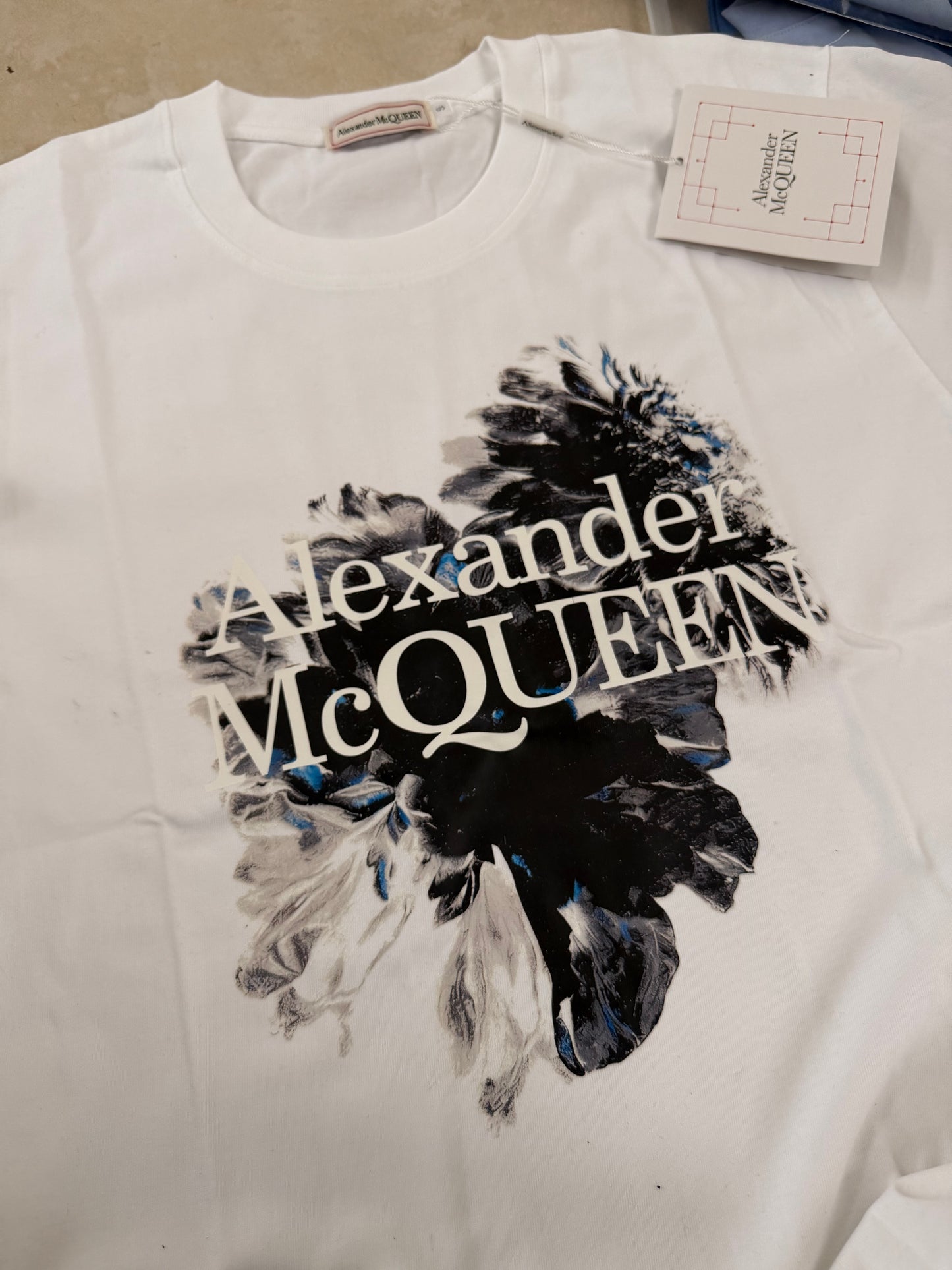 Alexander McQueen Dutch Flower Logo T-shirt