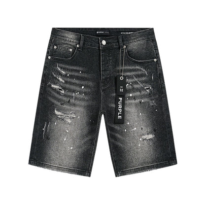PURPLE SHORT BLACK PU520