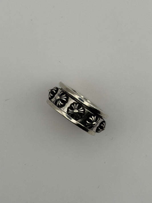 Chromehearts Spinner Cross Ring Plata 925