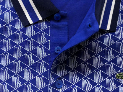 LACOSTE tipo polo monogram azul