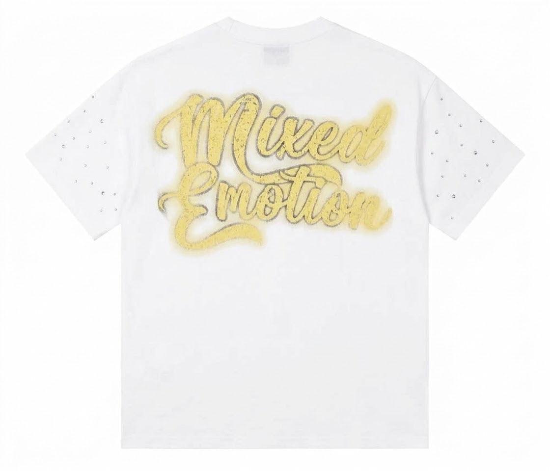 Mixed Emotion Angel White