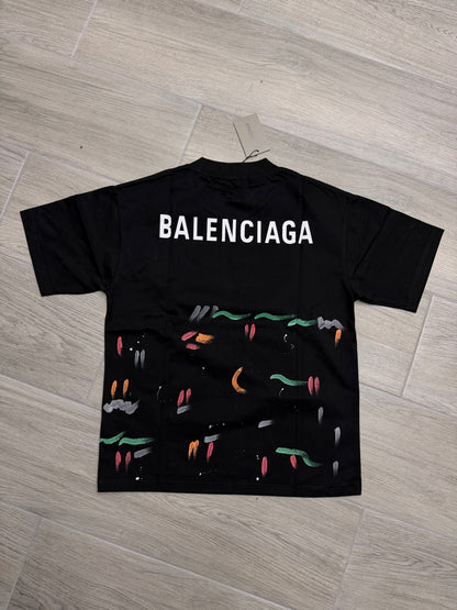 Balenciaga print color black Tshirt