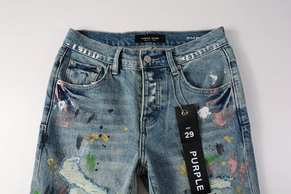 PURPLE PANT COLOR PRINT