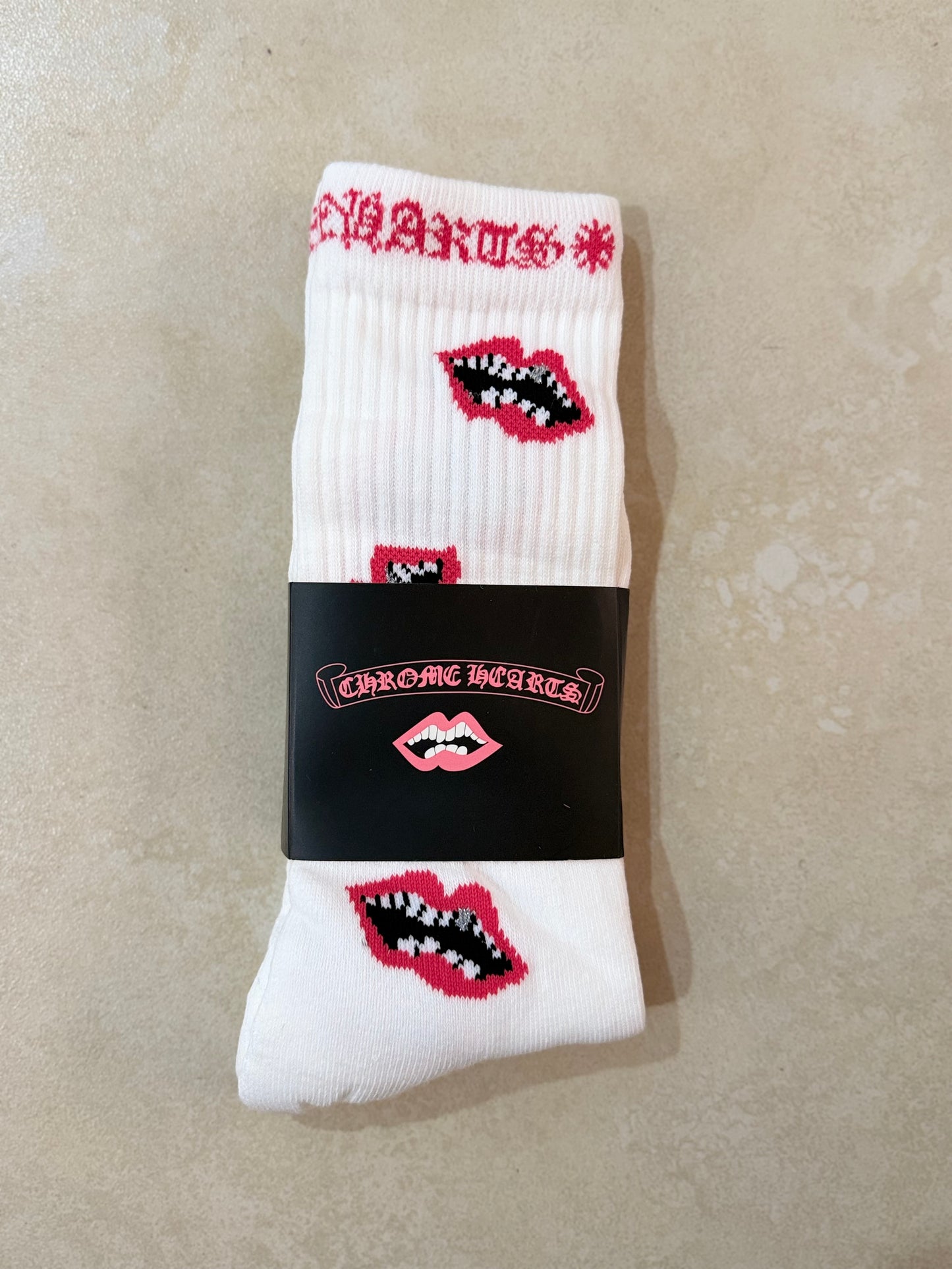 Chrome Hearts "Matty Boy" Lips White/Pink