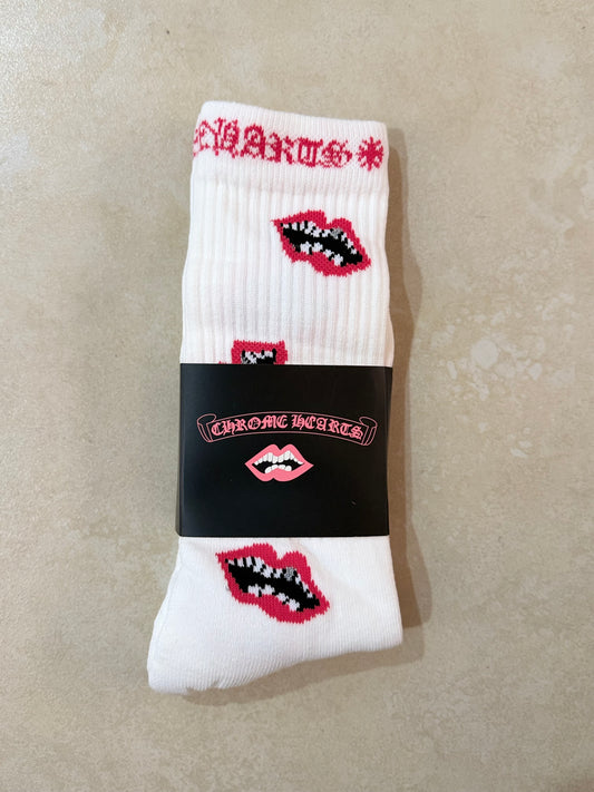 Chrome Hearts "Matty Boy" Lips White/Pink