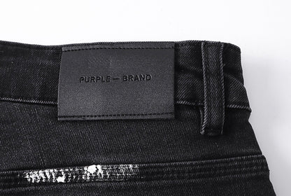 PURPLE SHORT BLACK PU505