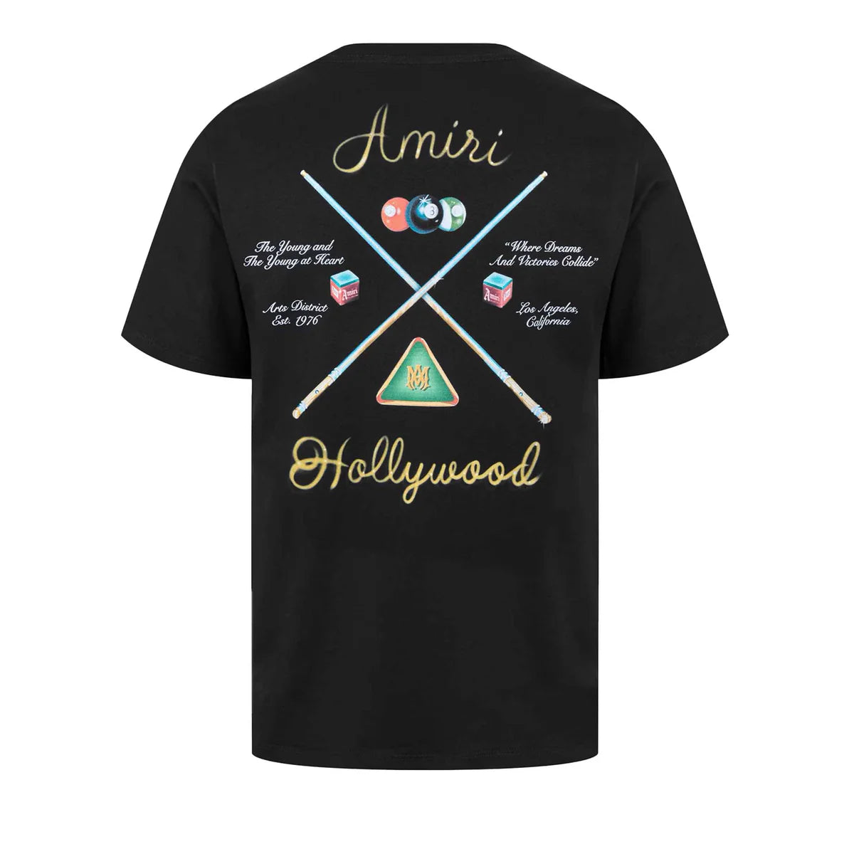 Amiri Pool Cue Bowling Tshirt black