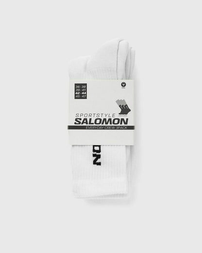 Salomon Everyday Crew 3 Pack White Socks White