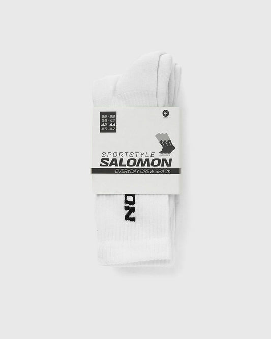 Salomon Everyday Crew 3 Pack White Socks White