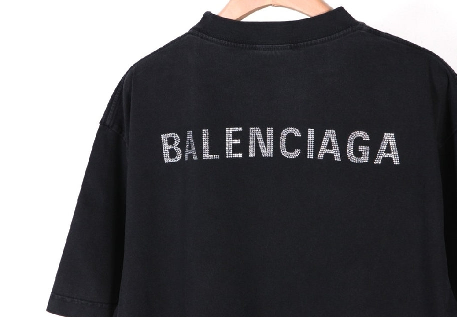 Balenciaga Rhinestone logo black