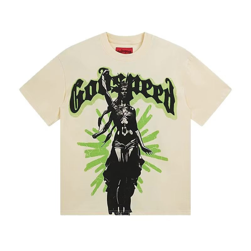Godspeed Miss Liberty Tshirt White