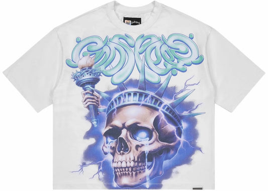 Godspeed Liberty Tears white tee