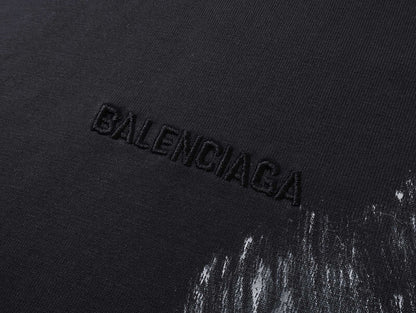 BALENCIAGA DISTRESSED GRAPHIC TEE