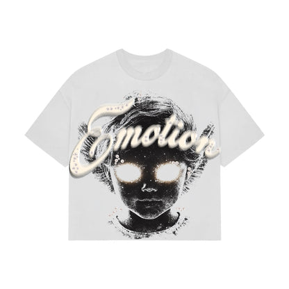 Mixed Emotion White Pearl Cropped Tee