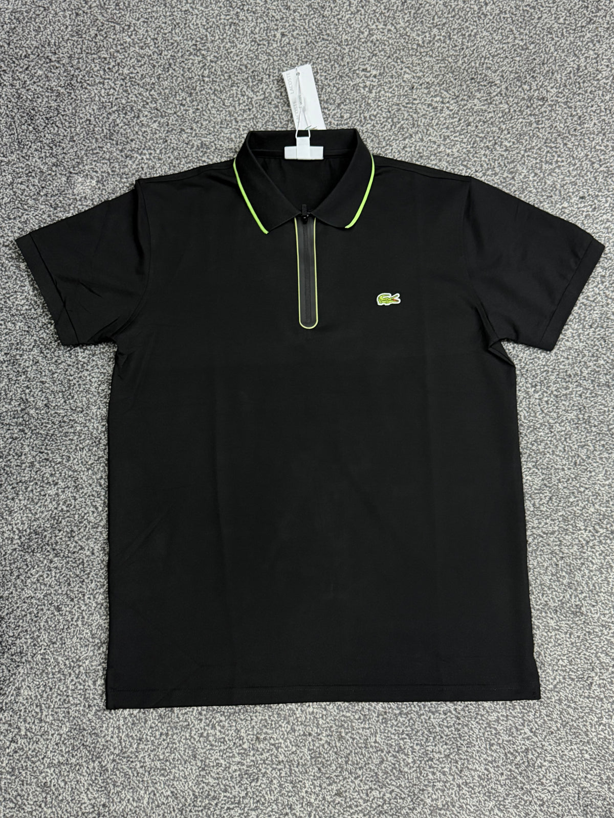 LACOSTE tipo polo Zipper Negra
