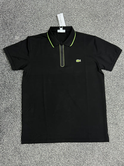 LACOSTE tipo polo Zipper Negra