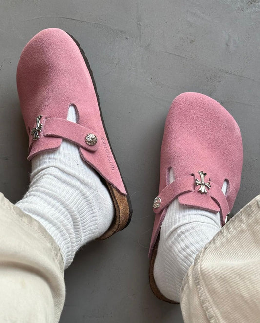 Birkenstock x Chromehearts Pink