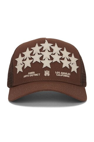 Amiri Stars Trucker Hat 'Brown’