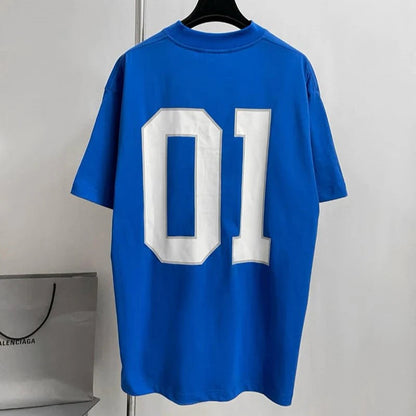 BALENCIAGA BASKETBALL JERSEY BLUE