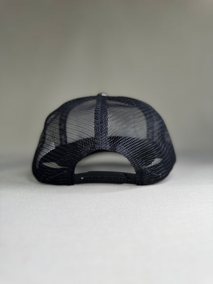 CHROMEHEARTS CEMENTERY TRUCKER HAT ALL BLACK