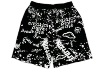Mixed Emotion Black short