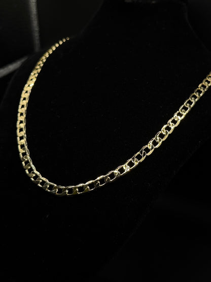 Cubana Chain Oro laminado 14k (013) (0.5cm)