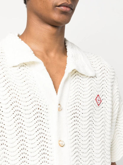 CASABLANCA Conjunto
Wavy Gradient Shirt in Crochet Knit
