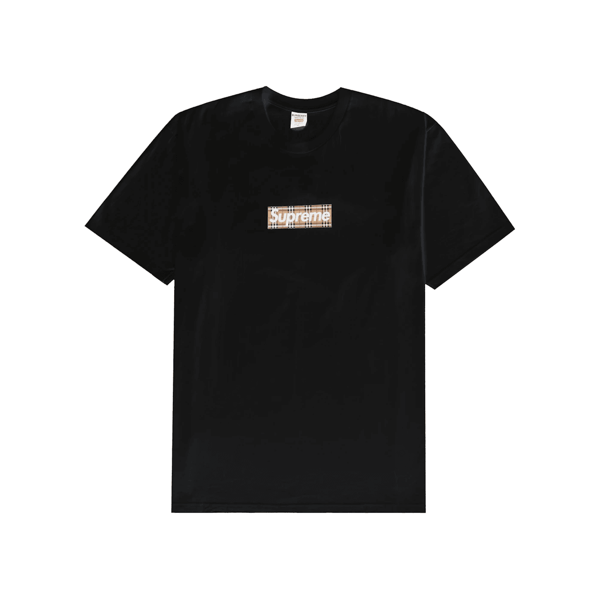 SUPREME x BURBERRY BOX LOGO TEE BLACK
