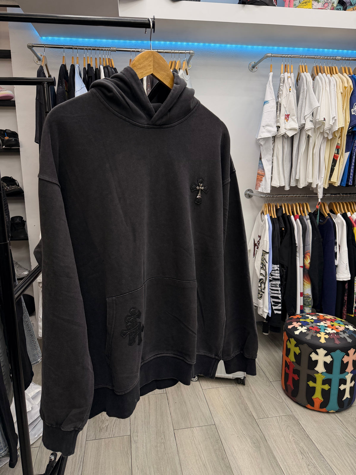 CHROMEHEARTS RHINESTONE BLACK HOODIE