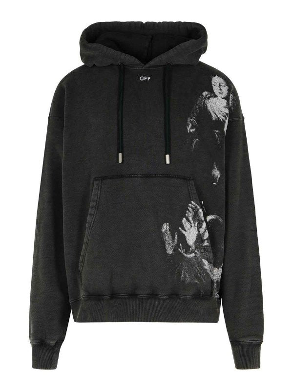 OFF WHITE Black Cotton Sweatshirt