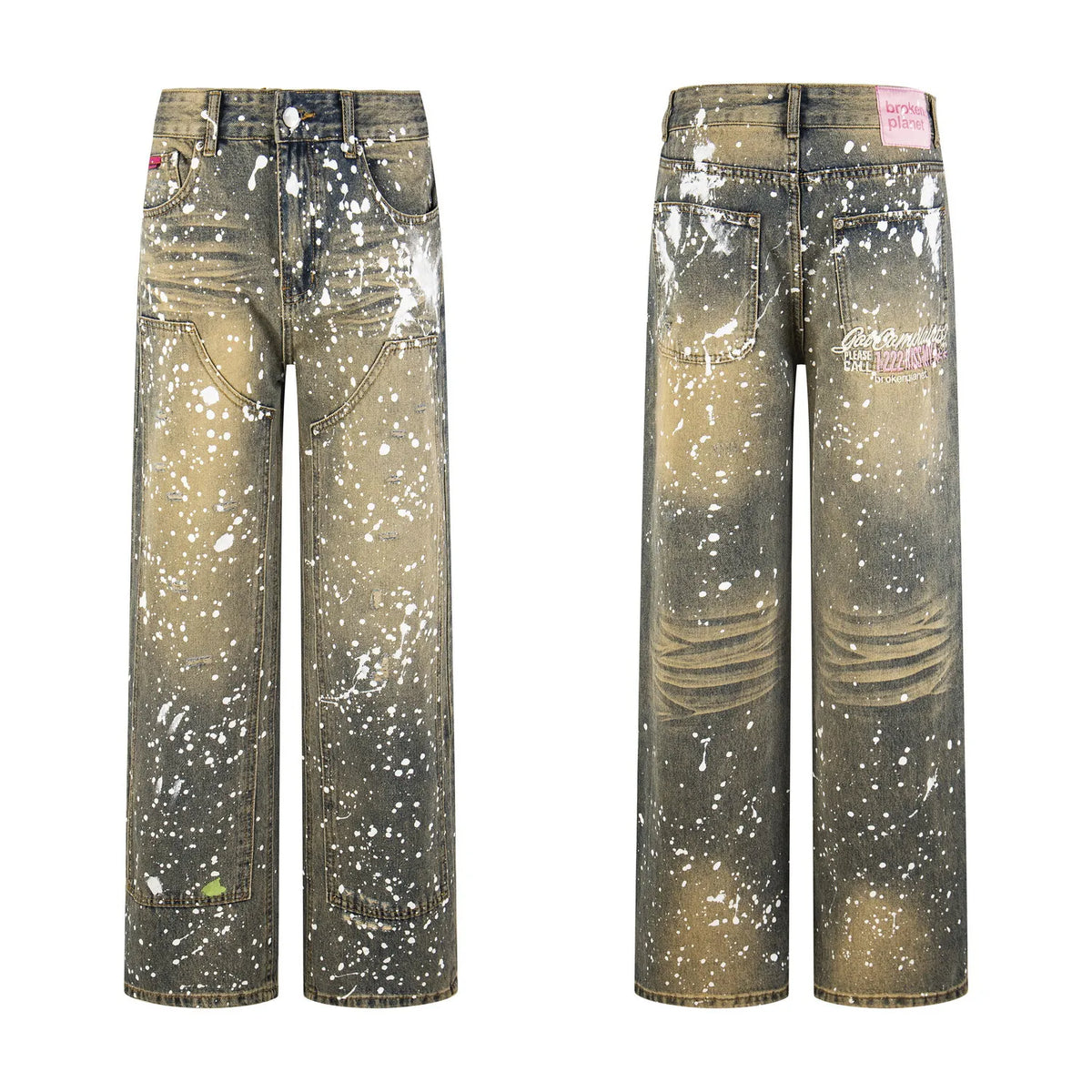Broken Panet Pant Print denim jeans