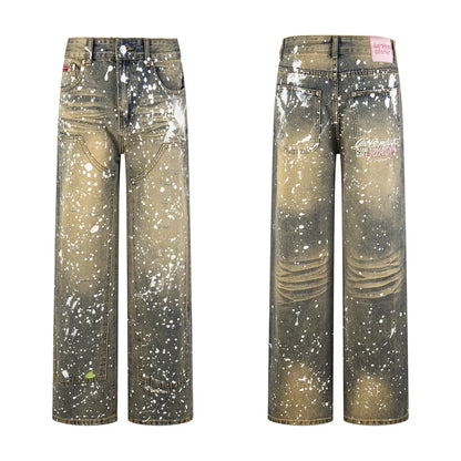 Broken Panet Pant Print denim jeans