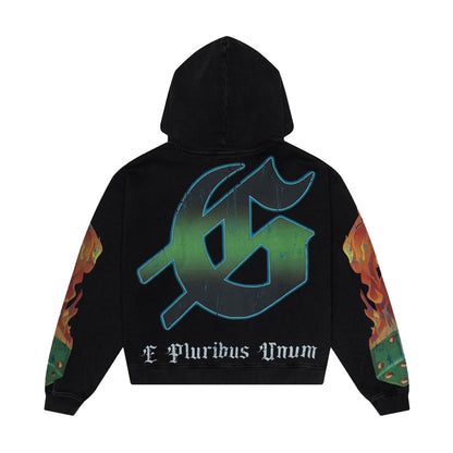 Godspeed Mens Life's A Gamble Hoodie Black Wash